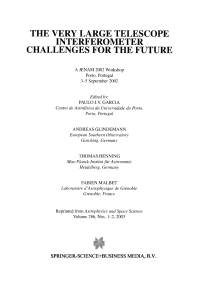 Titelbild: The Very Large Telescope Interferometer Challenges for the Future 1st edition 9789401701570