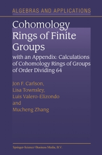 Immagine di copertina: Cohomology Rings of Finite Groups 9781402015250