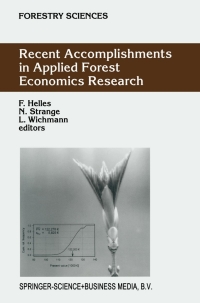 Imagen de portada: Recent Accomplishments in Applied Forest Economics Research 1st edition 9781402011276