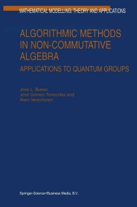 Titelbild: Algorithmic Methods in Non-Commutative Algebra 9781402014024