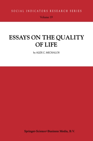 Imagen de portada: Essays on the Quality of Life 9789048163045