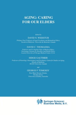 Cover image: Aging: Caring for Our Elders 1st edition 9781402001819