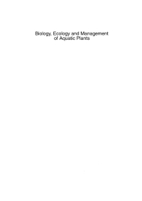 表紙画像: Biology, Ecology and Management of Aquatic Plants 1st edition 9789401709224
