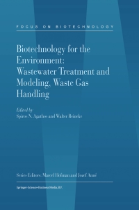 Omslagafbeelding: Biotechnology for the Environment: Wastewater Treatment and Modeling, Waste Gas Handling 1st edition 9781402011313