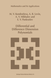 Cover image: Differential and Difference Dimension Polynomials 9789048151417