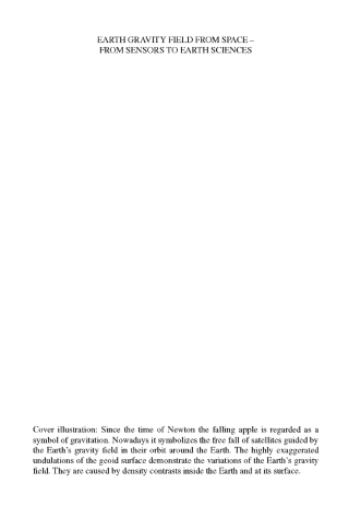 表紙画像: Earth Gravity Field from Space - from Sensors to Earth Sciences 1st edition 9781402014086