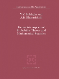 Cover image: Geometric Aspects of Probability Theory and Mathematical Statistics 9780792364139