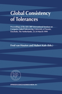 Cover image: Global Consistency of Tolerances 1st edition 9789401717052