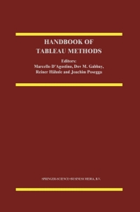 Imagen de portada: Handbook of Tableau Methods 1st edition 9780792356271