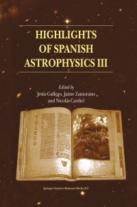 Cover image: Highlights of Spanish Astrophysics III 1st edition 9781402013881