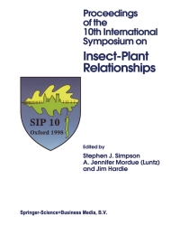 Imagen de portada: Proceedings of the 10th International Symposium on Insect-Plant Relationships 1st edition 9780792357735