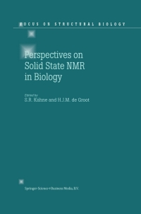 Cover image: Perspectives on Solid State NMR in Biology 1st edition 9780792371021