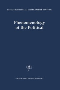 Titelbild: Phenomenology of the Political 1st edition 9780792361633