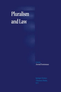 صورة الغلاف: Pluralism and Law 1st edition 9789048157228