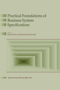 Titelbild: Practical Foundations of Business System Specifications 1st edition 9781402014802