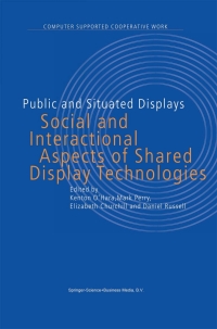 Omslagafbeelding: Public and Situated Displays 1st edition 9781402016776