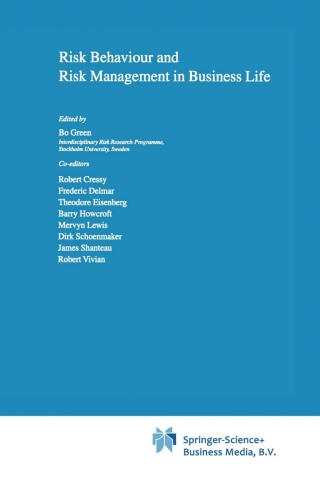 Imagen de portada: Risk Behaviour and Risk Management in Business Life 1st edition 9780792358688
