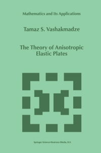 Omslagafbeelding: The Theory of Anisotropic Elastic Plates 9780792356950