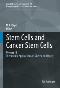 Imagen de portada: Stem Cells and Cancer Stem Cells, Volume 13 9789401772327