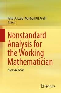 Cover image: Nonstandard Analysis for the Working Mathematician 2nd edition 9789401773263