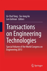 صورة الغلاف: Transactions on Engineering Technologies 9789401788311