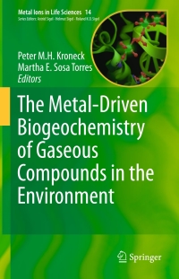 Omslagafbeelding: The Metal-Driven Biogeochemistry of Gaseous Compounds in the Environment 9789401792684