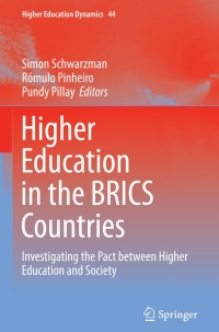 Imagen de portada: Higher Education in the BRICS Countries 9789401795692