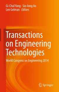 Titelbild: Transactions on Engineering Technologies 9789401798037