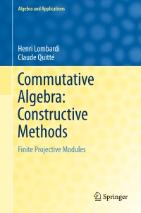Cover image: Commutative Algebra: Constructive Methods 9789401799430
