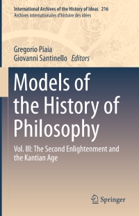 Cover image: Models of the History of Philosophy 9789401799652