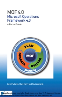 Imagen de portada: Microsoft Operations Framework 4.0 - A Pocket Guide 1st edition 9789087532864