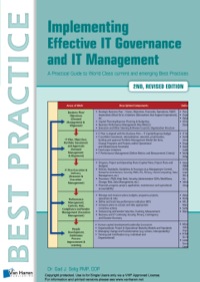 Titelbild: Implementing Effective IT Governance and IT Management 1st edition 9789401800082