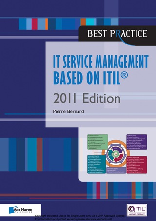 Cover image: IT Service Management Based on  ITIL® 2011 Edition 1st edition 9789401800174