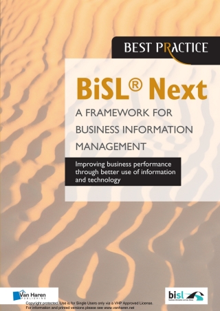 Imagen de portada: BiSL® Next - A Framework for Business Information Management 1st edition 9789401800396