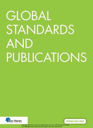 Cover image: Global Standards and Publications Edition 2023 - 2024 9789401808866