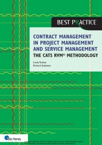 Imagen de portada: Contract management in project management and service management - the CATS RVM® methodology 1st edition 9789401810487