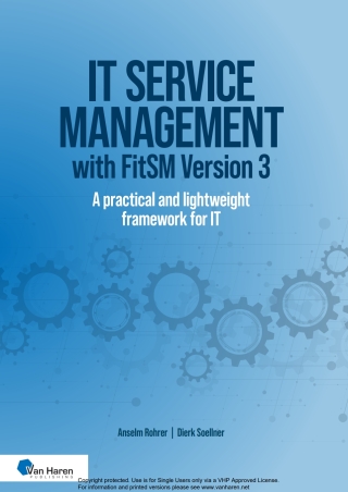 Cover image: IT service management with FitSM Version 3 1st edition 9789401812528