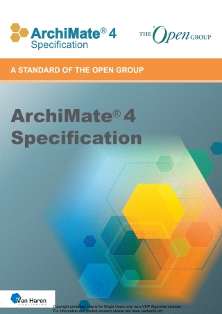 Cover image: ArchiMate® 4 Specification 8th edition 9789401814744
