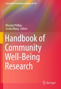 Omslagafbeelding: Handbook of Community Well-Being Research 9789402408768