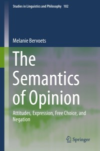 Cover image: The Semantics of Opinion 9789402417463