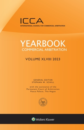 Cover image: Yearbook Commercial Arbitration, Volume XLVIII (2023) 9789403501482