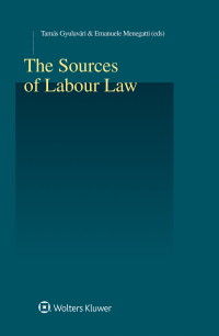 Cover image: The Sources of Labour Law 1st edition 9789403502847