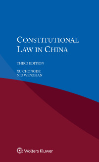 Imagen de portada: Constitutional Law in China 3rd edition 9789403507316