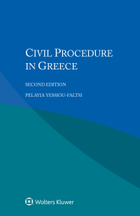 Cover image: Civil Procedure in Greece 2nd edition 9789403509440