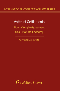 Cover image: Antitrust Settlements 9789403511337