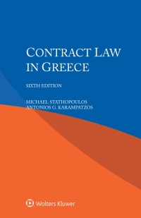 Cover image: Contract Law in Greece 6th edition 9789403511887