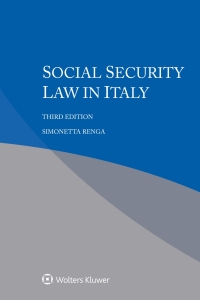 Omslagafbeelding: Social Security Law in Italy 3rd edition 9789403516769