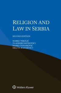 Cover image: Religion and Law in Serbia 2nd edition 9789403516981