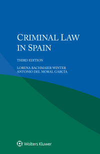 Cover image: Criminal Law in Spain 3rd edition 9789403520940