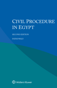 Cover image: Civil Procedure in Egypt 2nd edition 9789403525648